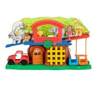 New|| Children Zoo Playset for Animal Figures, Multi-Colour, Interactive Treehouse with Vehicle | Zoo Animals Figurines Playset | Animals Figures Toys | Educational Learning Toys for Kids Boys Girls