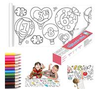 New Children's Ding Roll, 120 * 11.8 Inch Coloring Paper Roll for Kids, DIY Ding Color Filling Paper l Coloring er Set, Early Eonal for Toddler