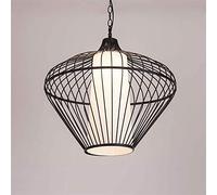 New Chinese Lantern, Black Cage Lampshade Hanging Lamp Height Adjustable Restaurant Kitchen Island Ceiling Chandelier Classic Traditional Weaving Pendant Light E27 Illumination It's so