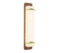 New Chinese Solid Wood Wall Lamps Retro Led Creative Atmosphere Wall Sconces Light Bedroom Bedside Dining Room Wall Light for Room Aisle Kitchen Study Bar Corridord13*60Cm/D/13 * 45Cm
