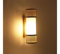 New Chinese Style Bamboo Wall Lamp Single Head Light Indoor Japanese-style Modern Minimalist Lantern Classic Hotel Bedroom Bedside Aisle Balcony Illumination Fixtures E27 Change for the