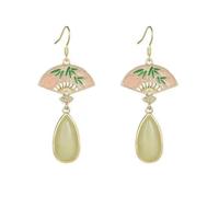 New Chinese style tassel ancient style high-end earrings for women, temperament stud Hanfu cheongsam national style