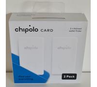 NEW - Chipolo Bluetooth Wallet Tracking Card - Pack Of 2 - Model CH-C17B-WE-R