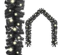 vidaXL Christmas Garland with LED Lights 10 m Gold Holiday Xmas Decoration