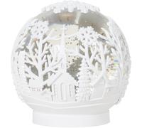 New Christmas LED SnowGlobe -Crafted With A Beautiful Village Scene On The Outside, Charming Ornament A Snowy Effect.