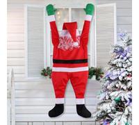 New Christmas Santa Decors,5.6Ft Hanging Christmas Santa Claus Decorations,Xmas Ornaments Decoration for Gutter Yard,Climbing Wall Decor Clothes Wall Hanging Decor Gifts Holiday Decors