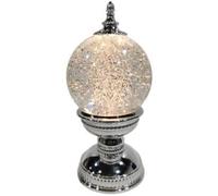 New Christmas Silver Snowflake LED Globe Magical decoration Beautiful spinning glitter Perfect for Christmas
