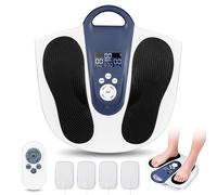 New Circulation Machine，Foot Circulation Device, Circulation Booster for Feet and Leg, Cordless TENS & EMS Foot Circulation Machine with Vibration & Heating, 20 Modes +99 Intensity