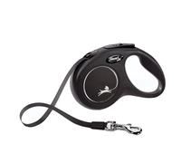 flexi New Classic Retractable Lead Tape, Small, 5 m, Black