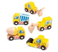 New Classic Toys 11947 Construction Vehicles Pack of 5, Yellow