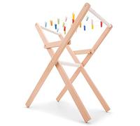 New Classic Toys 18350 Wooden Drying Rack-Including Clothespins, Brown, Medium