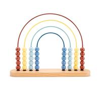 New Classic Toys - Abacus - Wooden Bead Abacus - Rainbow Shaped with Colored Metal Arches - Educational Counting Toy for Kids