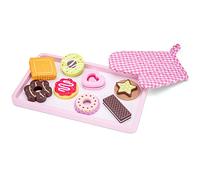New Classic Toys Cookie Tray and Wooden Oven Mitt Educational Pretend Play for Kids