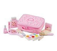 New Classic Toys - Make Up Set with Bag - Toys, Pretend Makeup Sets, Kids Make Up, Wooden Toys, Fake Makeup, Beauty Kit - Set of 1
