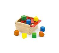 New Classic Toys VIGA Wooden Shape Sorting Cube Educational Toys and Color Perception Toy for Preschool Age Toddlers Boys Girls,Multicolor,10560