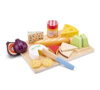 New Classic Toys - Wooden Cheese Board for Kids - Montessori Toys, Play Food, Wooden Play Food, Kids Kitchen Accessories, Wooden Board, Learning Resources - Set of 1