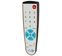New Clean Remote Deluxe Big Button by ALCO, Universal TV Remote Control or TV + Cable Box - CR3BCB-H