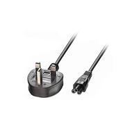 New CLOVER LEAF LEAD CABLE UK 3-PIN PLUG MAINS POWER CORD REPLACEMENT FOR ACER ASUS DELL DELTA EMACHINES 12 LAPTOP CHARGER ADAPTER - 1 METER CABLE