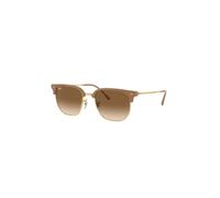 Ray - Ban RB4416 NEW CLUBMASTER 672151 Unisex Sunglasses Acetate Beige Brown Geometric Normal Shaded
