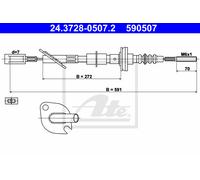 New Clutch Cable for FIAT:CINQUECENTO,SEICENTO / 600 7680262