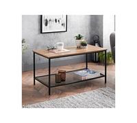 New Coberg Coffee Table With its rustic dark wood finish, this coffee
