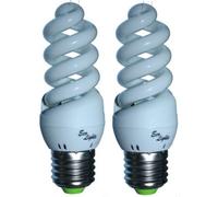 New Compact MINI Range 11 WATT ES Daylight Energy Saver Twin Pack Full Spectrum Bulbs