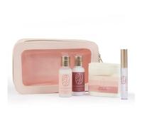 New Complete Glow-Up Facial Cleansing & Hydration Gift Set with Headband, Lip Oil, Moisturiser & Cleanser - Perfect for a Fresh, Dewy Look, Suitable for Normal Skin-G01
