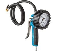 HAZET tire pressure gauge 9041G-1 I Calibrated, readable, pressure gauge measuring range: 0-145 psi, hose length: 100cm/39.37 inches, diameter: 3.15 inches | For car, etc.