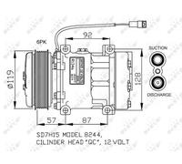 NRF 32771 Air conditioning compressor