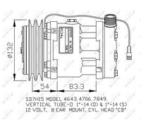 New Compressor, air conditioning for FIAT:TEMPRA,TEMPRA SW,TEMPRA S.W. 7637982