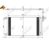 NRF 35748 Air conditioning condenser
