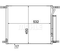 MAHLE AC 707 000S Air conditioning condenser
