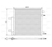 Genuine Valeo AC Condenser for Chevrolet SPARK 10- 42366121