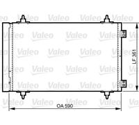 VALEO 814366 Air conditioning condenser
