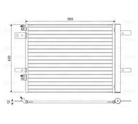 VALEO 822564 Air conditioning condenser
