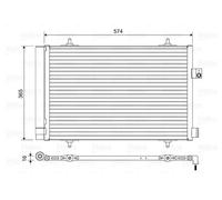 VALEO 814420 Air conditioning condenser