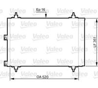 New Condenser, air conditioning for CITROËN PEUGEOT:RANCH MPV,PARTNER MPV