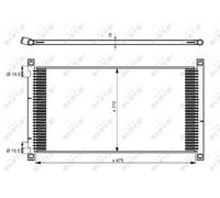 NRF 35490 Air conditioning condenser