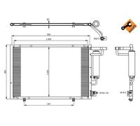 NRF 350395 Air conditioning condenser