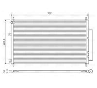 VALEO 822593 Air conditioning condenser