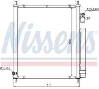 Nissens Air Conditioning Condenser 94734 - Fits Honda Jazz (2002) 1.2 IDSI