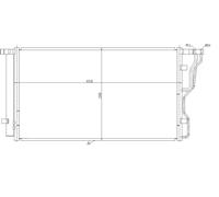 NRF 350486 Air conditioning condenser
