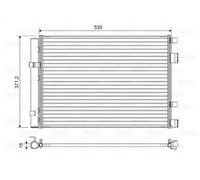 VALEO 822610 Air conditioning condenser