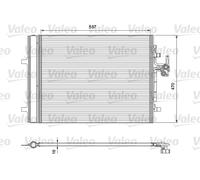VALEO 814318 Air conditioning condenser
