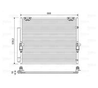 VALEO 822621 Air conditioning condenser