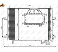 NRF 350211 Air conditioning condenser