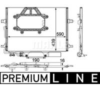 New Condenser, air conditioning for MERCEDES-BENZ:CLS,C219,W211,S211,VF211