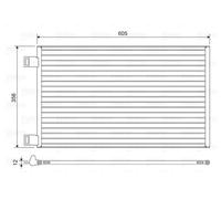 VALEO 822553 Air conditioning condenser