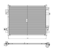 NRF 350418 Air conditioning condenser