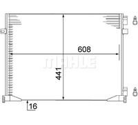 MAHLE ORIGINAL AC 528 000S Air conditioning condenser